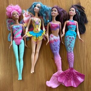 Fairy and Mermaid Barbie Doll Lot